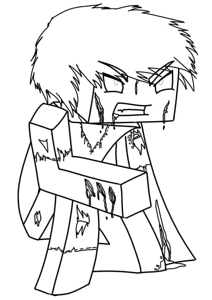 Free Minecraft Coloring Pages