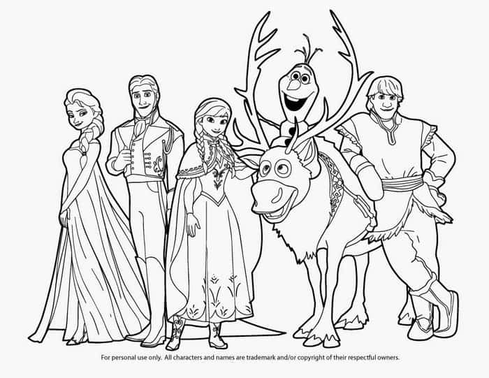 Free Printable Frozen Coloring Pages