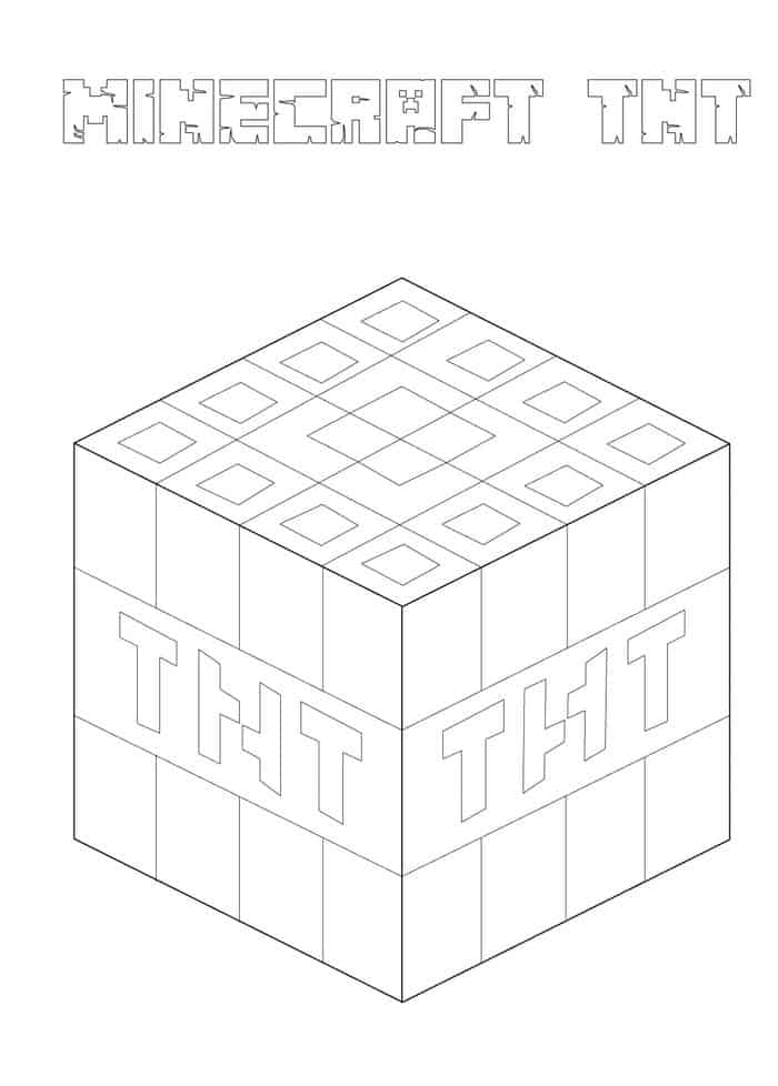 Free Printable Minecraft Coloring Pages