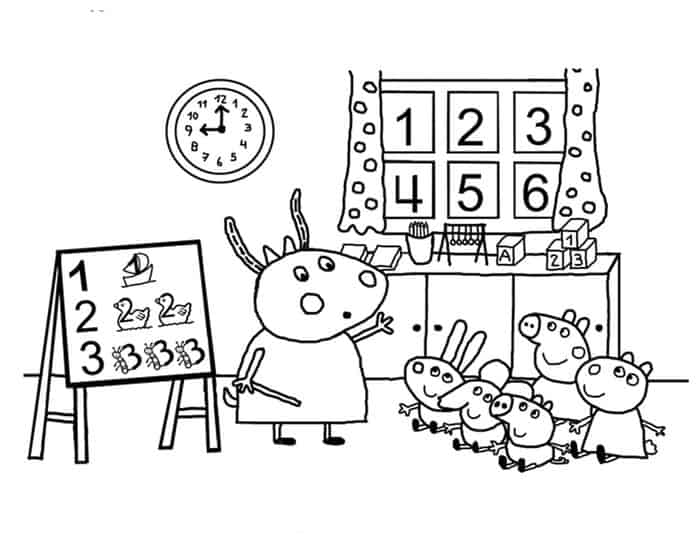 Free Printable Peppa Pig Coloring Pages