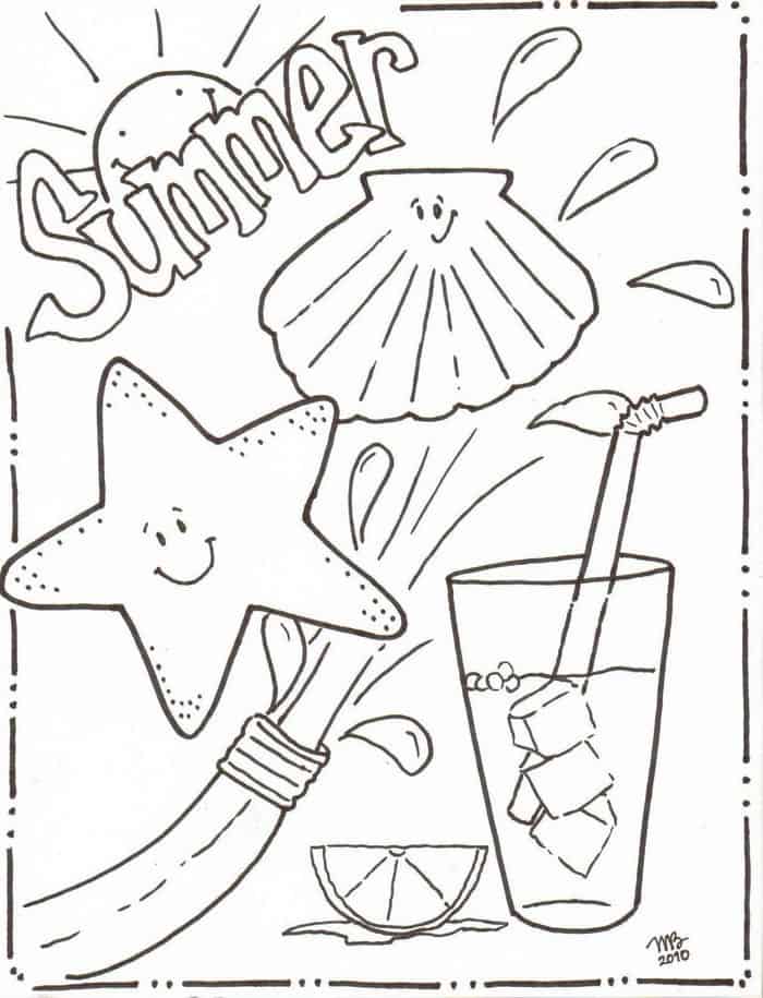 Free Printable Summer Coloring Pages