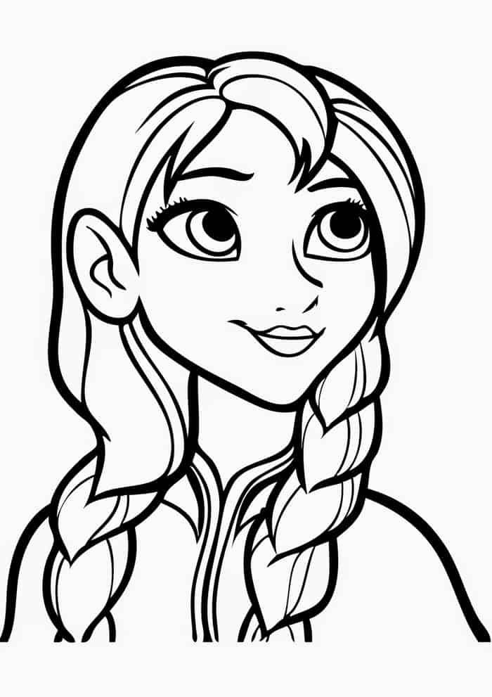 Frozen Anna Coloring Pages