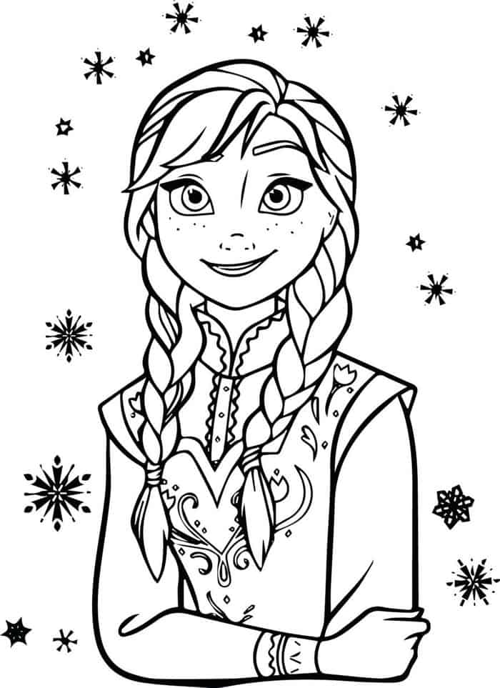 Frozen Coloring Pages Anna
