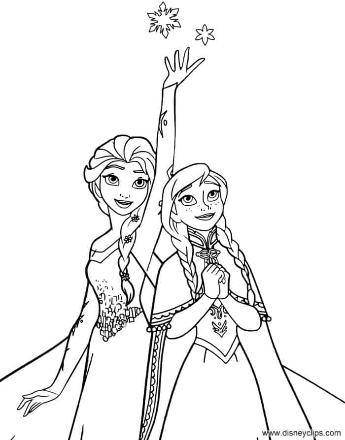 Frozen Coloring Pages Free