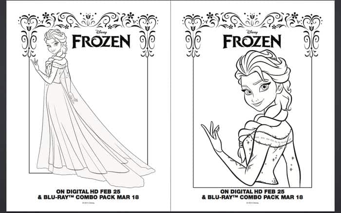 Frozen Free Printable Coloring Pages