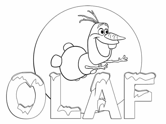 Frozen Olaf Coloring Pages