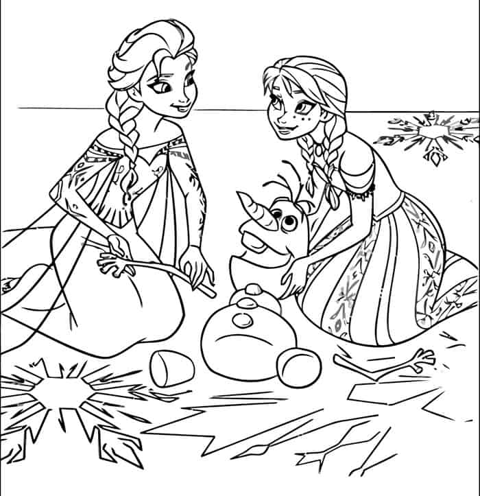 Frozen Printables Coloring Pages