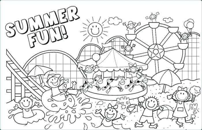 Fun Summer Coloring Pages