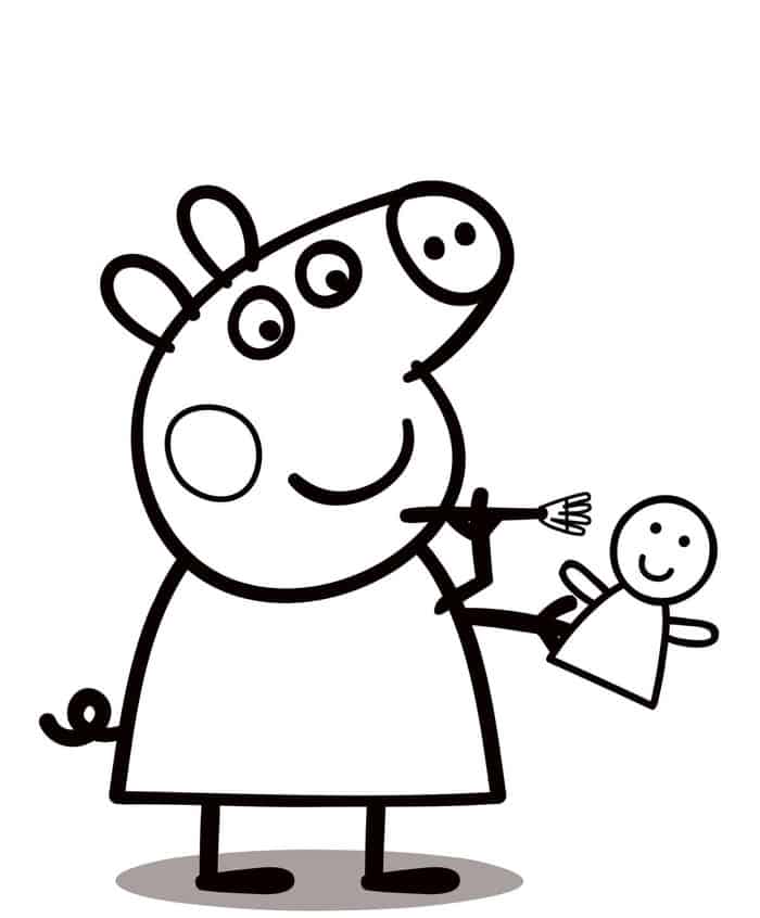 George Peppa Pig Coloring Pages