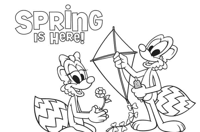 Happy Spring Coloring Pages