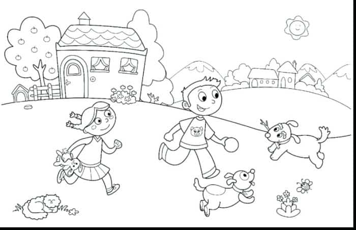 Happy Summer Coloring Pages