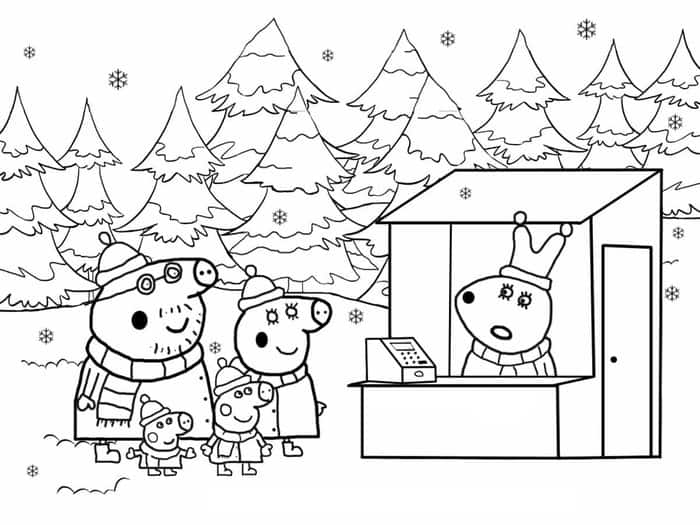 Kids Coloring Pages Printable Peppa Pig