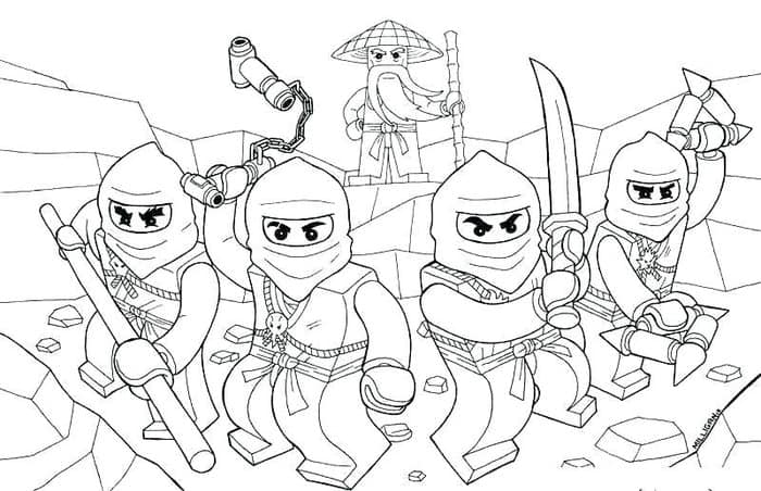 Lego Coloring Pages Ninjago