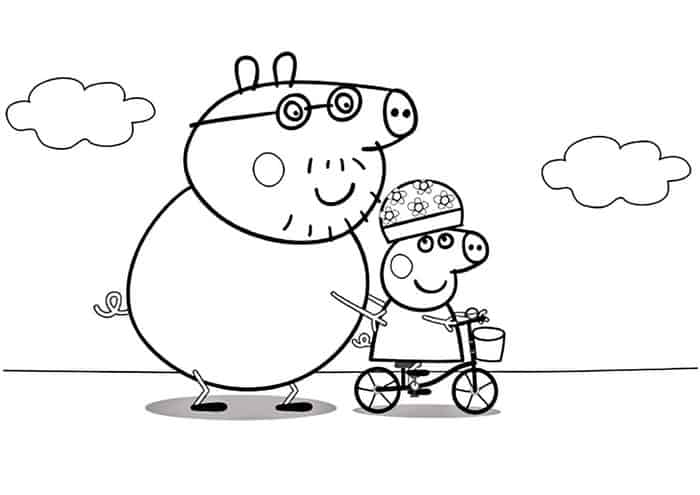 Lots Of Peppa Pig Coloring Pages