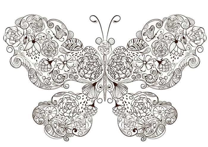 Mandala Butterfly Coloring Pages