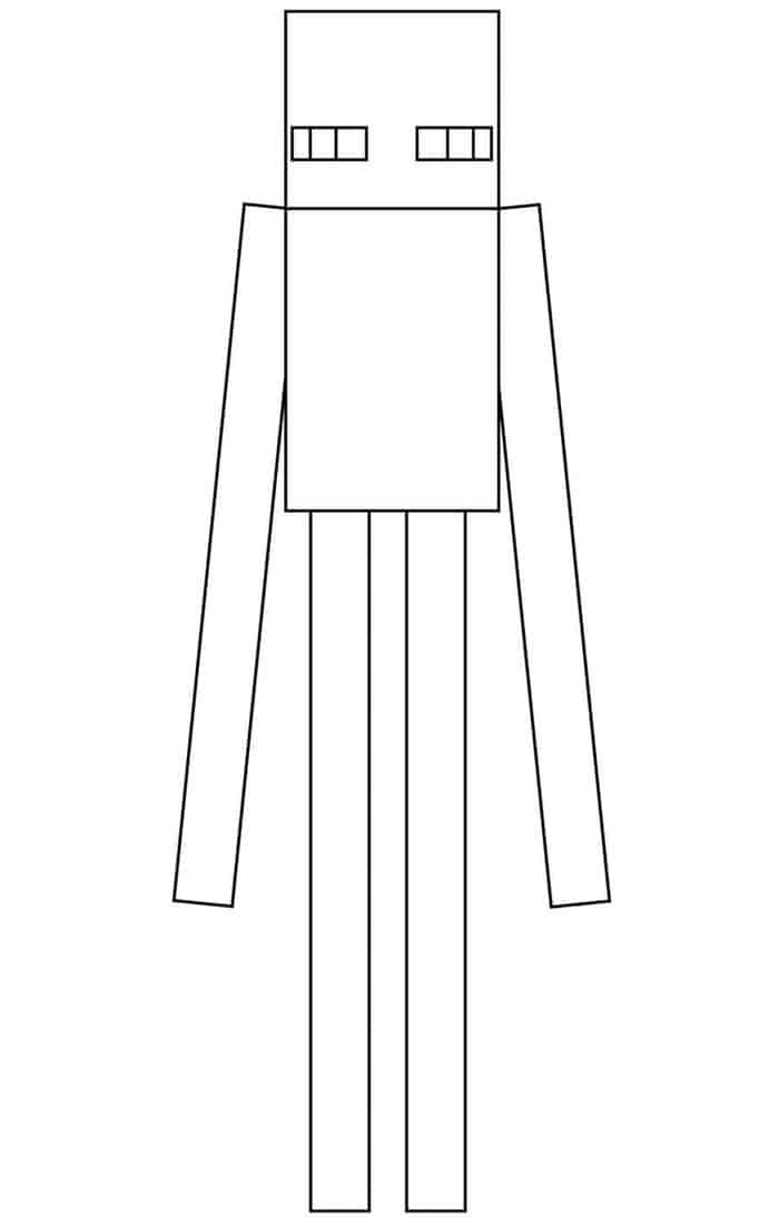 Minecraft Coloring Pages Enderman