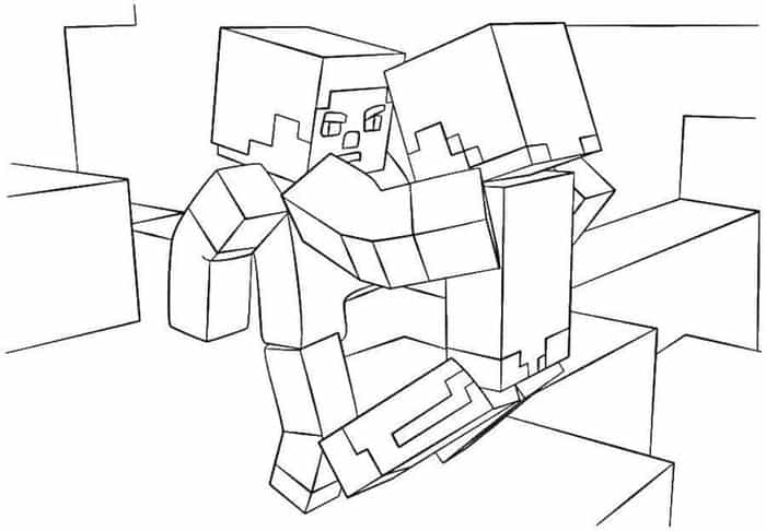 Minecraft Coloring Pages For Kids