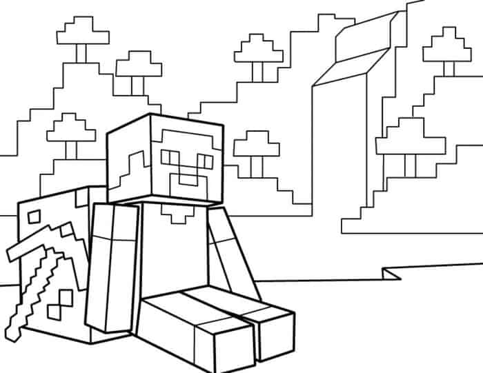 Minecraft Free Printable Coloring Pages