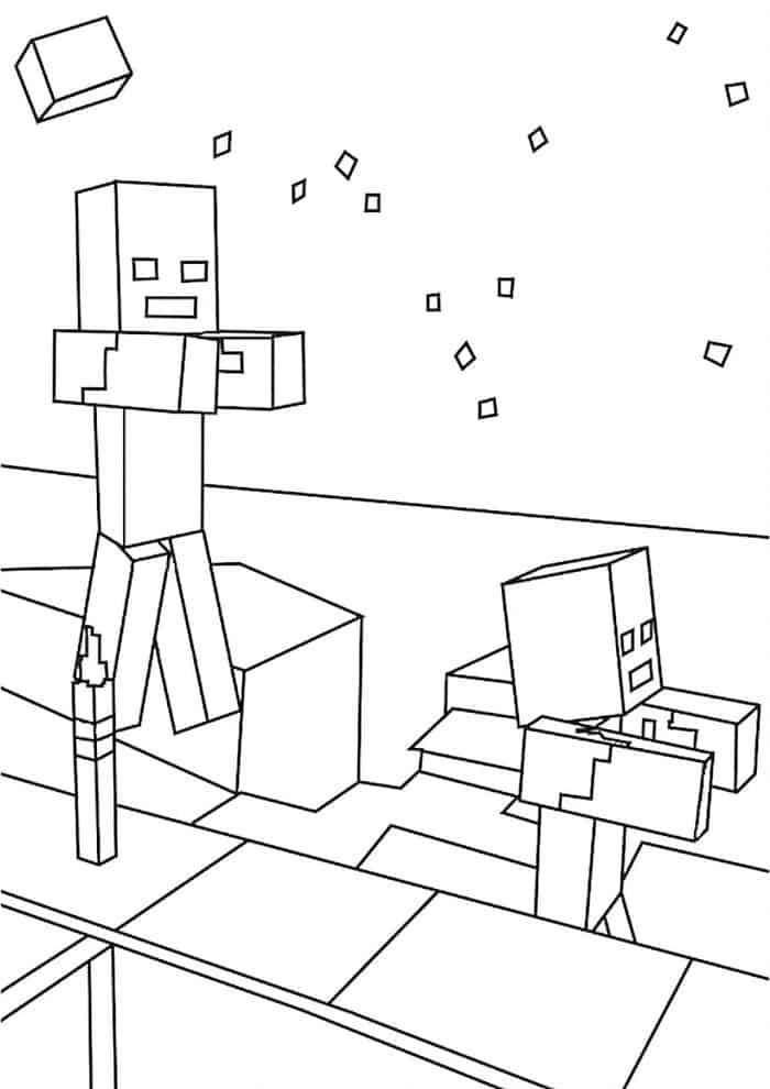 Minecraft Printable Coloring Pages