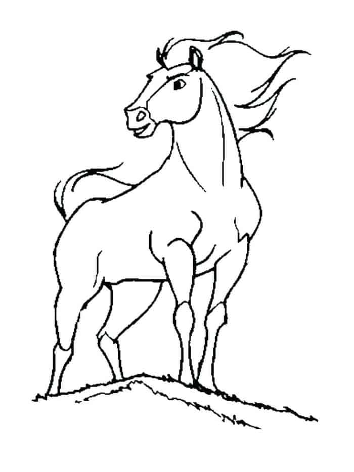 Mustang Horse Coloring Pages