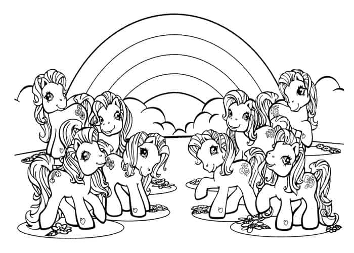My Little Pony Characters Coloring Pages