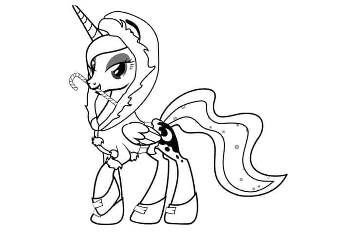 My Little Pony Coloring Pages Princess Luna