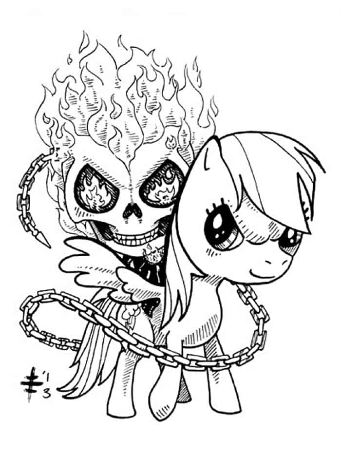 My Little Pony Coloring Pages Rainbow Dash