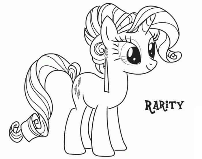 My Little Pony Coloring Pages Rarity