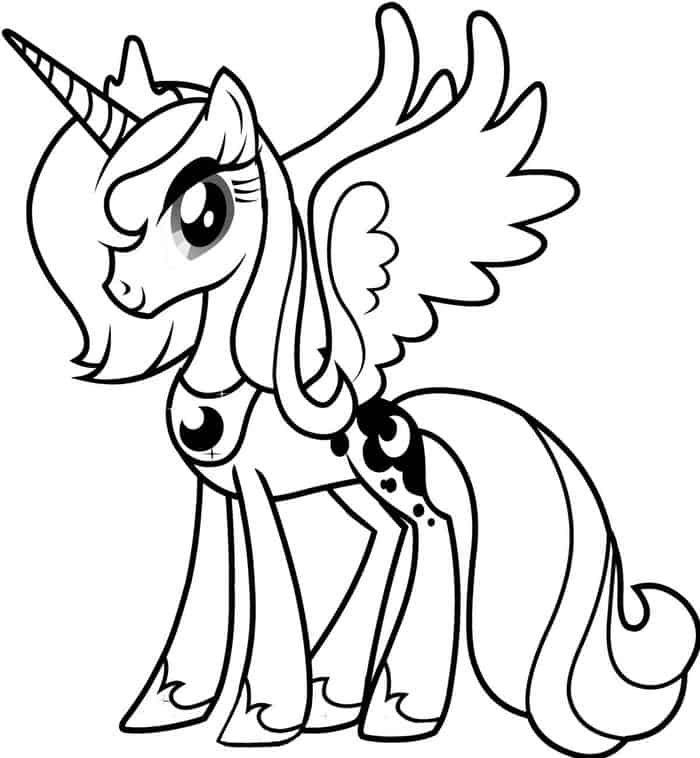 My Little Pony Princess Luna Coloring Pages