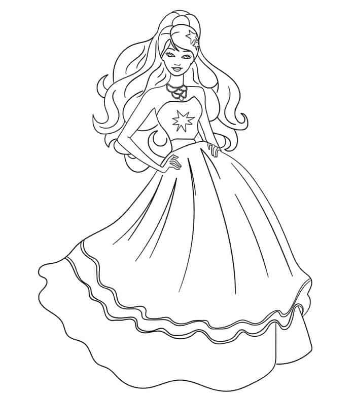 My Scene Barbie Coloring Pages