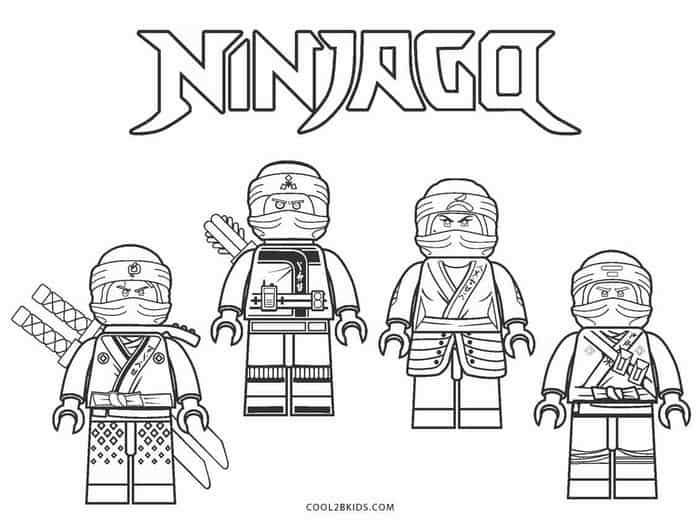 Ninjago Coloring Pages Free Printable
