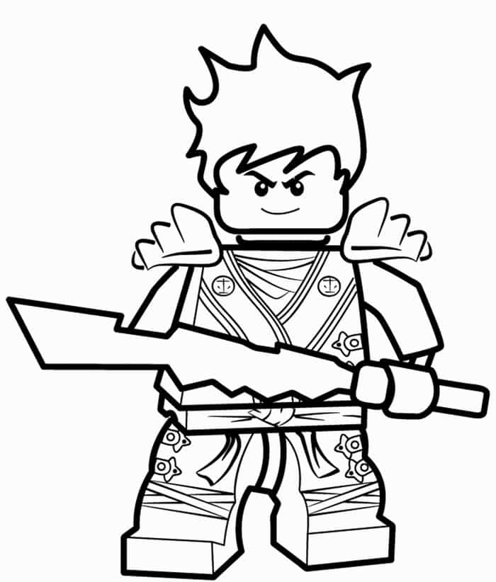 Ninjago Coloring Pages Golden Ninja