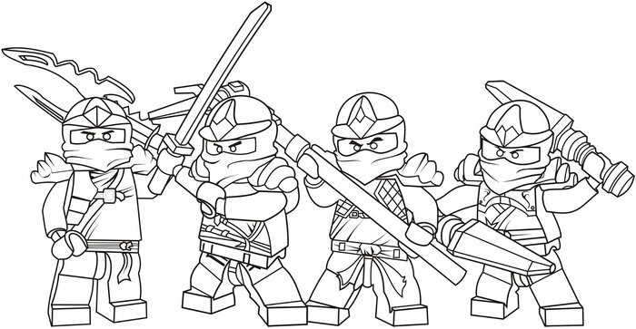 Ninjago Lego Coloring Pages