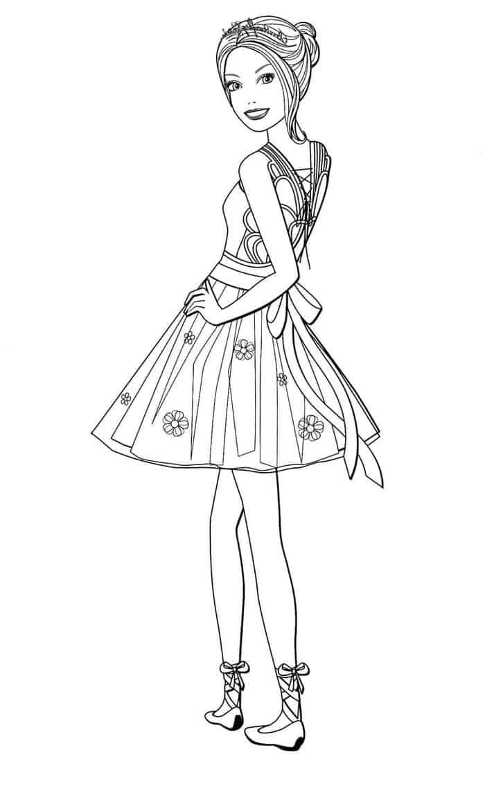 Online Coloring Pages Barbie
