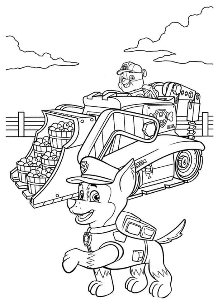 Paw Patrol Coloring Pages For Kids