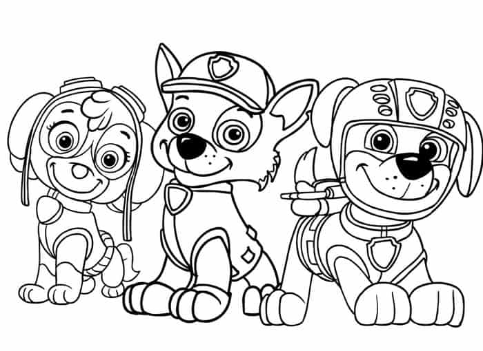 Paw Patrol Coloring Pages Free
