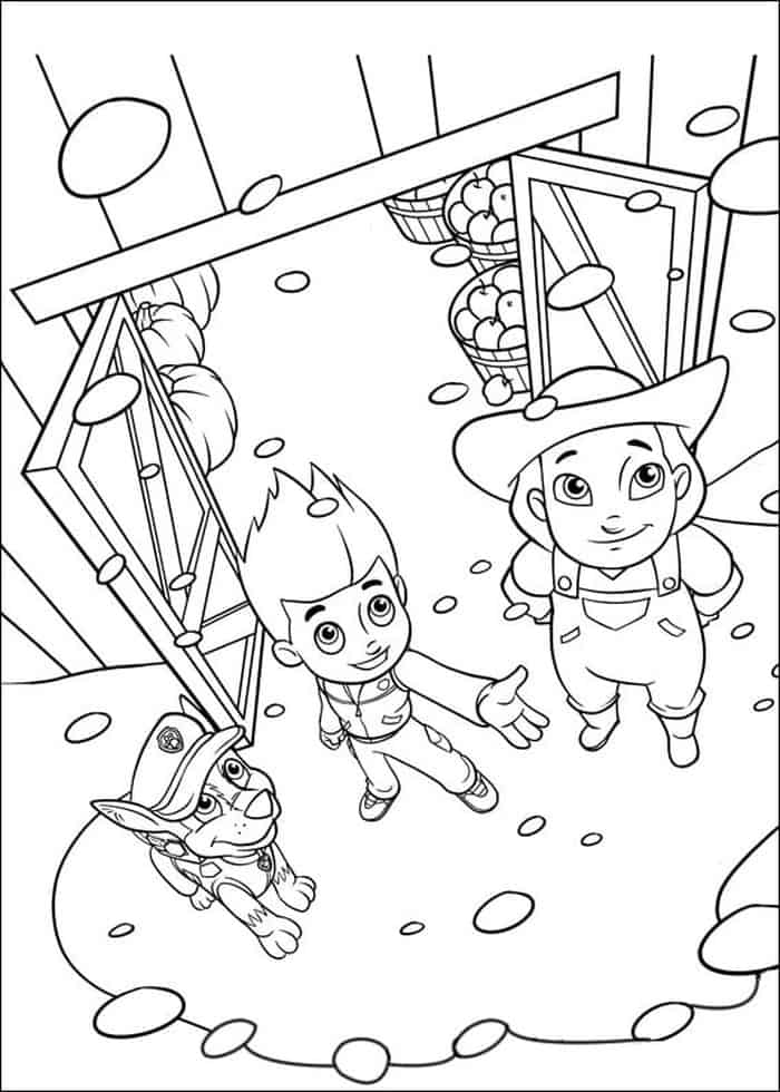 Paw Patrol Easter Coloring Pages
