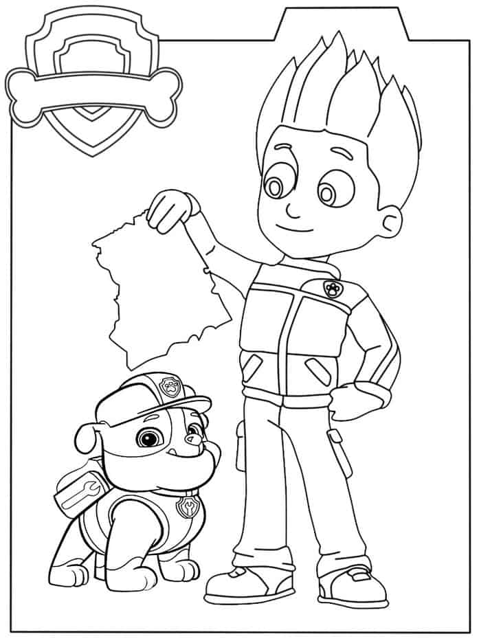 Paw Patrol Ryder Coloring Pages