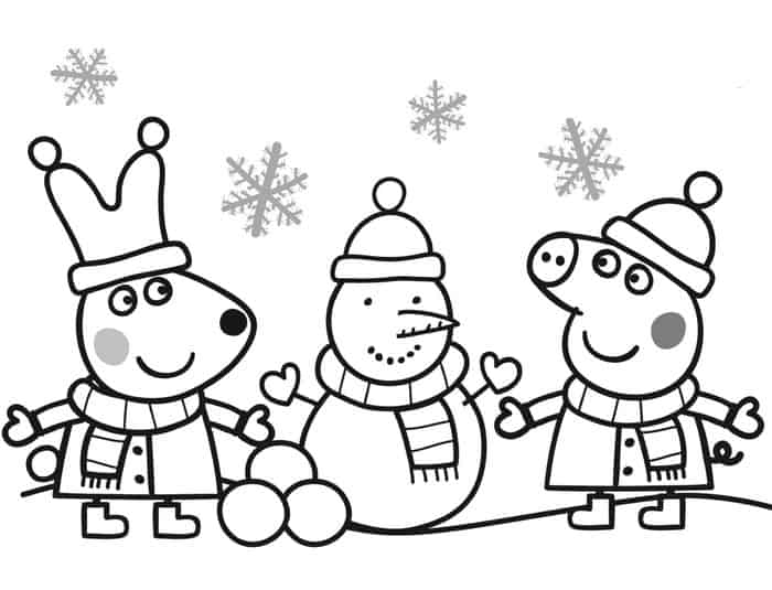Peppa Pig And Friends Coloring Pages