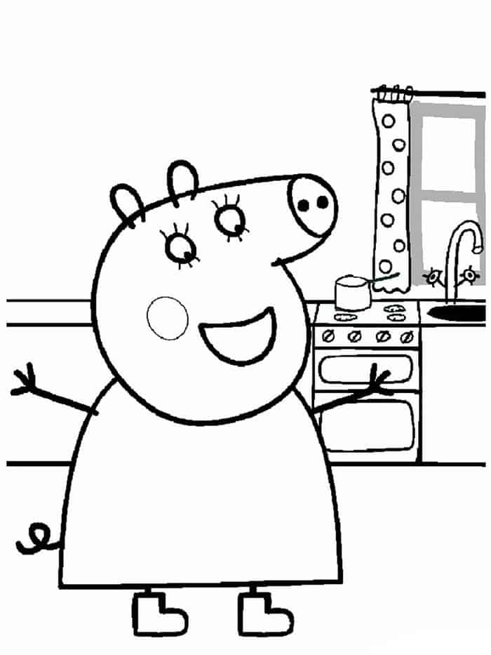 Peppa Pig George Coloring Pages