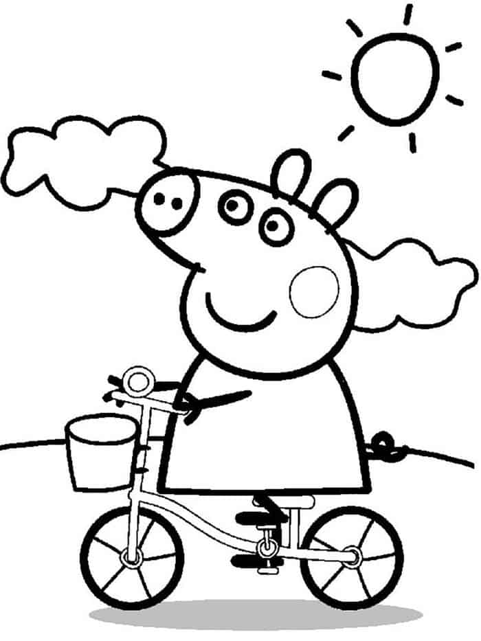 Peppa Pig Mom Coloring Pages