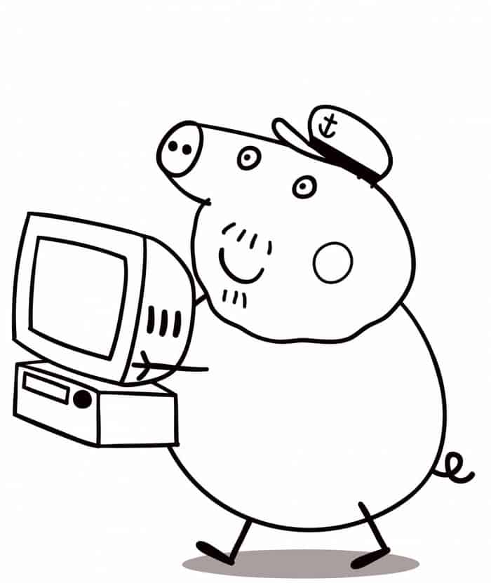 Peppa Pig Printable Coloring Pages