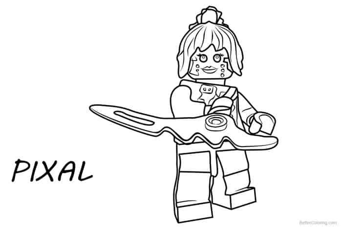 Pixal Ninjago Coloring Pages