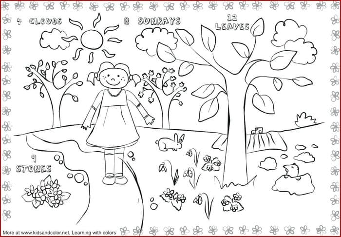 Preschool Coloring Pages Spring