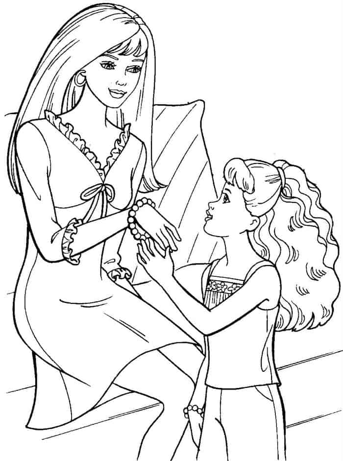 Princess Barbie Coloring Pages