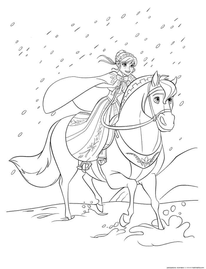 Princess Horse Coloring Pages