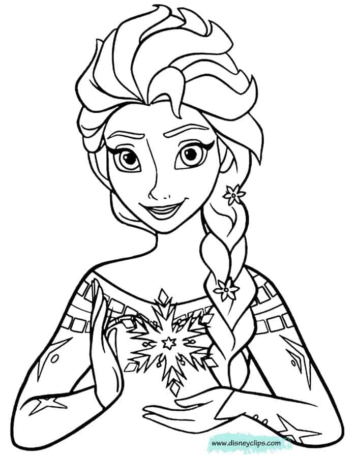 Print Frozen Coloring Pages