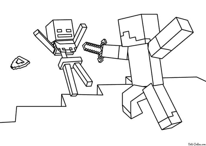 Print Minecraft Coloring Pages