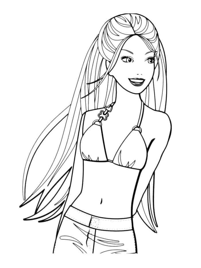 Printable Barbie Coloring Pages