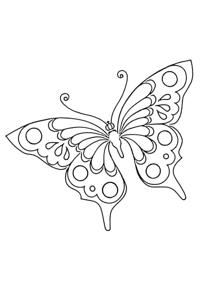 Printable Butterfly Coloring Pages